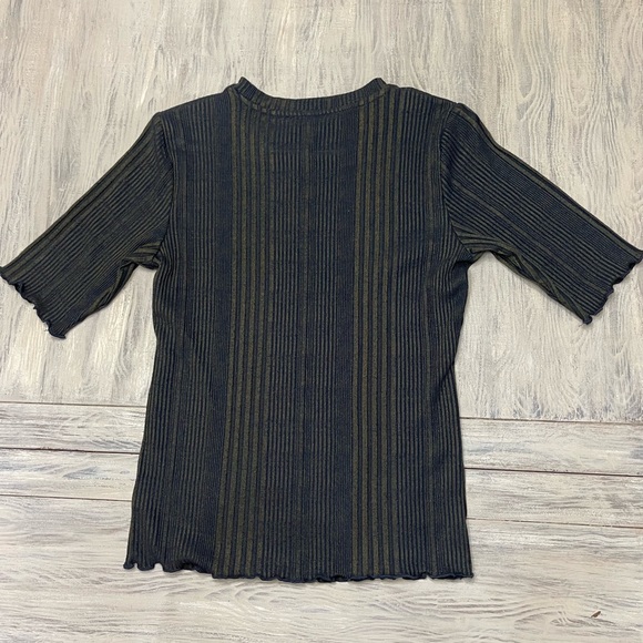 New Jessica Simpson Blue and Green Striped Top - Picture 6 of 6